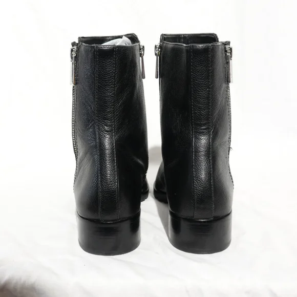 MICHAEL KORS Black Triple Zippered Ankle Moto Boots w/Lugg Soles, size 8½M - Picture 2 of 11